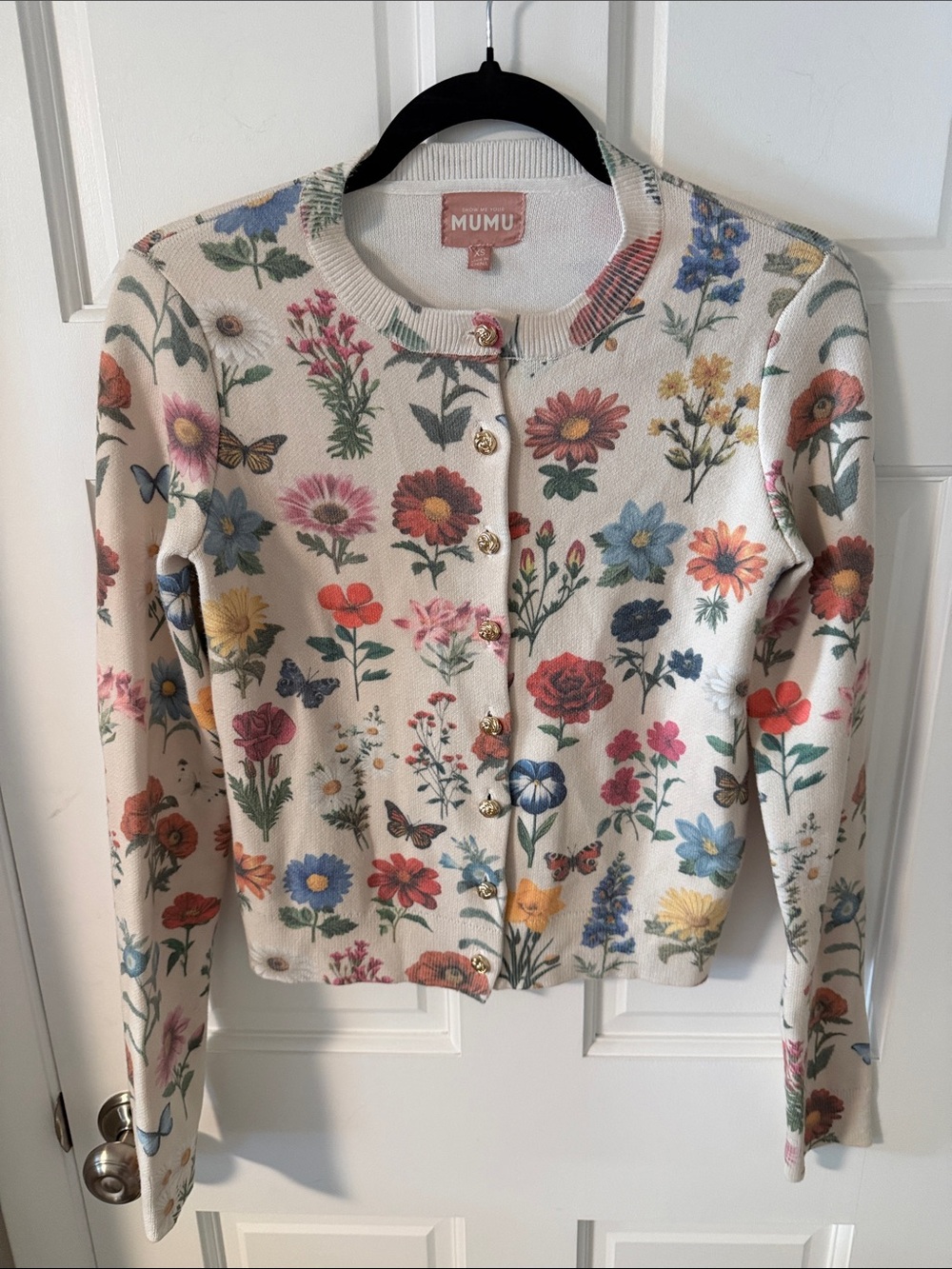Show Me Your Mumu Café Cardigan in French
Floral Knit Cottagecore LIKE NEW XS - Picture 2 of 10